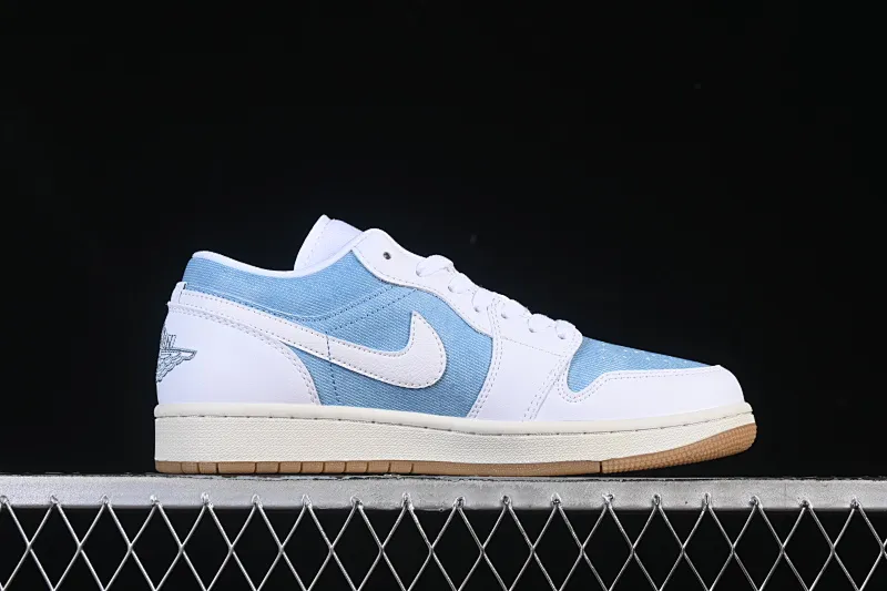 All categories Air Jordan Jordan series basketball shoes Air Jordan 1 Low Air Jordan 1 Low Denim "Worn Blue" Denim denim low-top retro culture basketball shoes HQ2004-400
